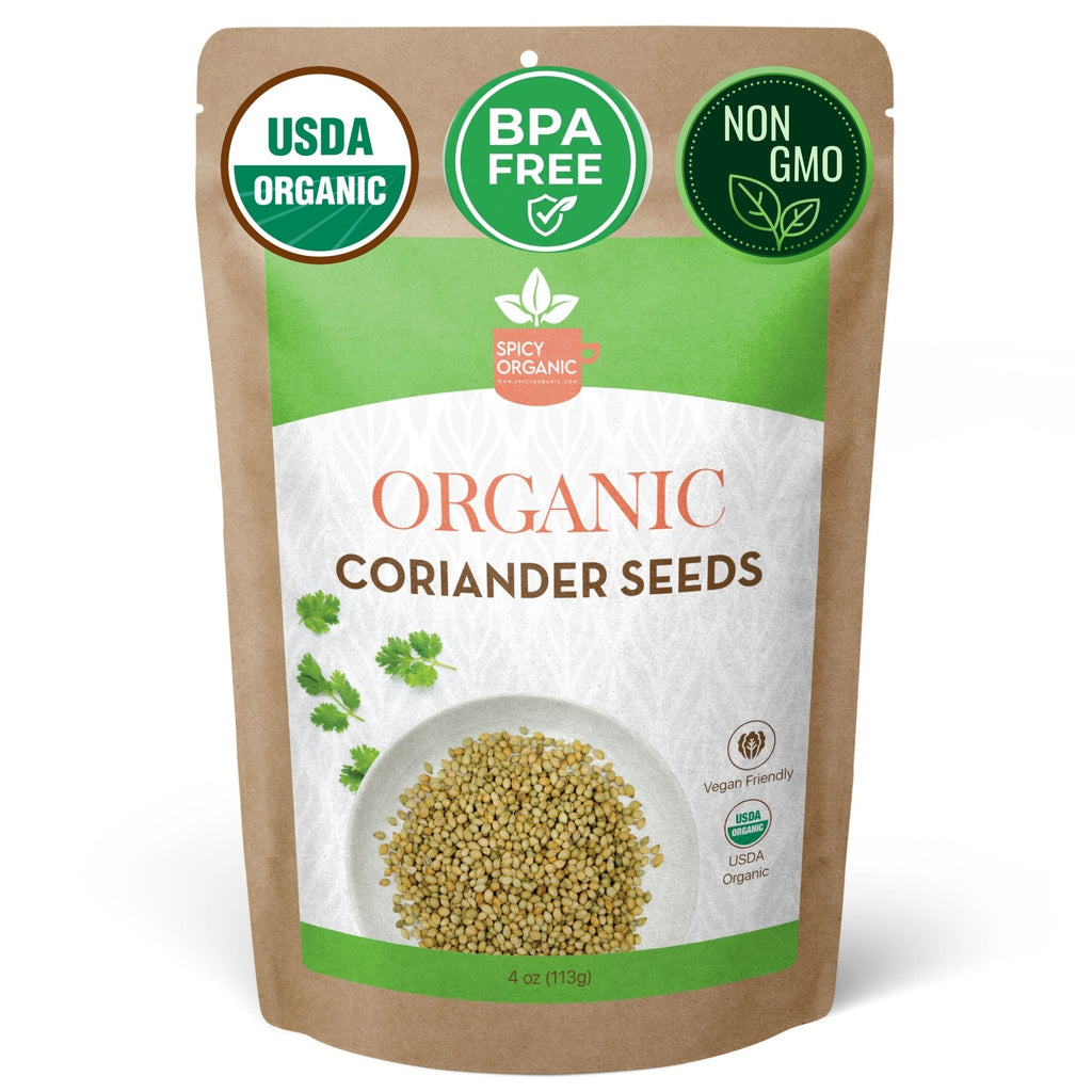 Organic Coriander Seeds – Whole Dhania for Curries & Pickling