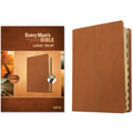 Every Man's Bible Niv, Large Print (Leatherlike, Cross Saddle Tan, Indexed)