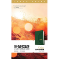 The Message Deluxe Gift Bible, Large Print (Leather-Look, Green): The Bible in Contemporary Language