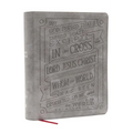 Nkjv, Journal Reference Edition Bible, Verse Art Cover Collection, Leathersoft, Gray, Red Letter, Comfort Print: Let Scripture Explain Scripture. Refl