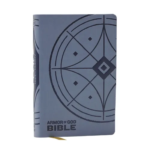 NKJV Armor of God Bible, Blue/Gray Leathersoft (Children's Bible, Red Letter, Comfort Print, Holy Bible): New King James Version