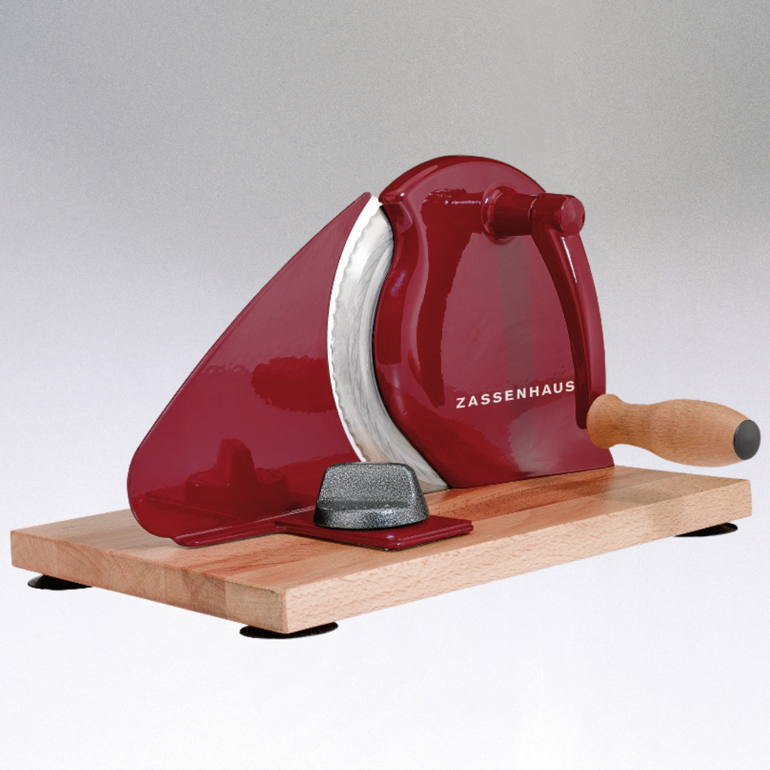 Zassenhaus Original Classic Adjustable Bread Slicer for Uniform Slices - 18/8 Stainless Steel Blade
