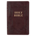 KJV Bible Deluxe Gift (Faux Leather, Dark Brown)