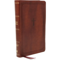 Nkjv, Reference Bible, Personal Size Large Print, Leathersoft, Brown, Red Letter Edition, Comfort Print: Holy Bible, New King James Version