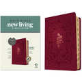 NLT Giant Print Bible, Filament Enabled (Leatherlike, Cranberry Flourish, Indexed, Red Letter)