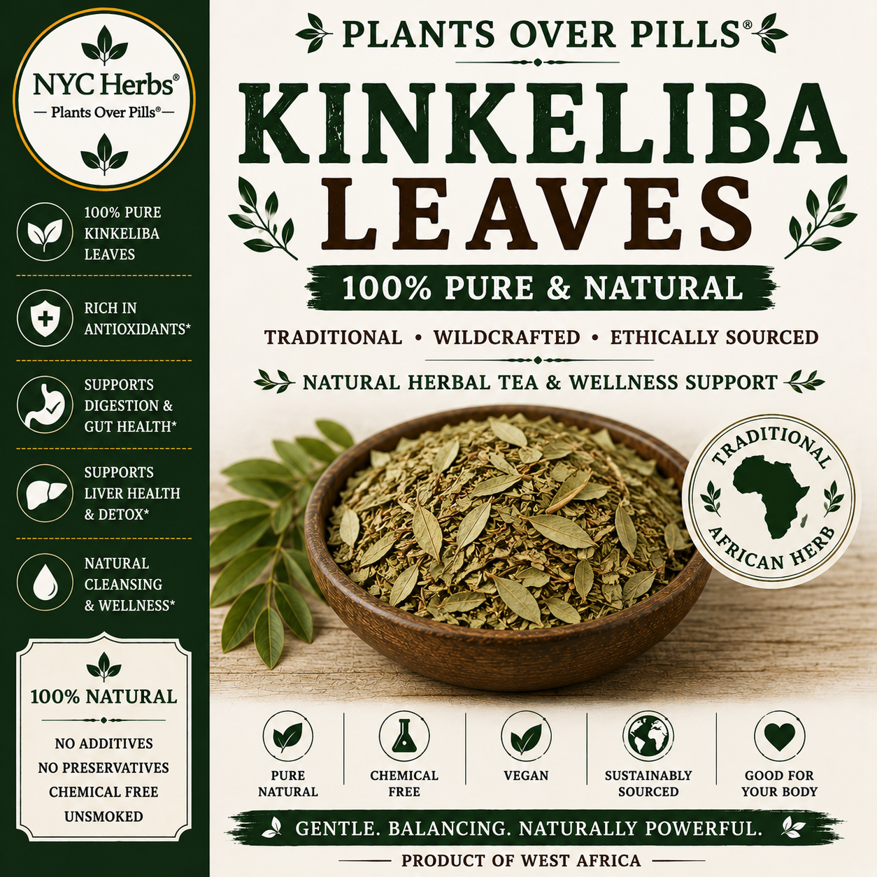 Kinkeliba Leaf | Detox & Vitality Herb