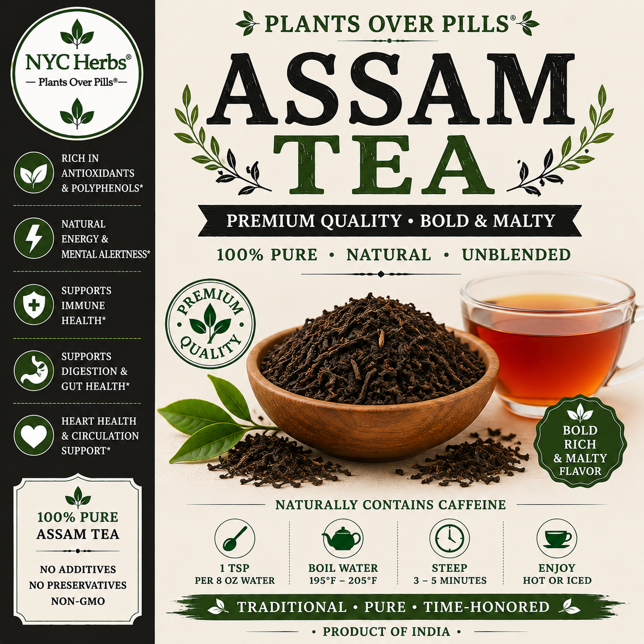 Assam Tea | Energy, Antioxidants & Vitality