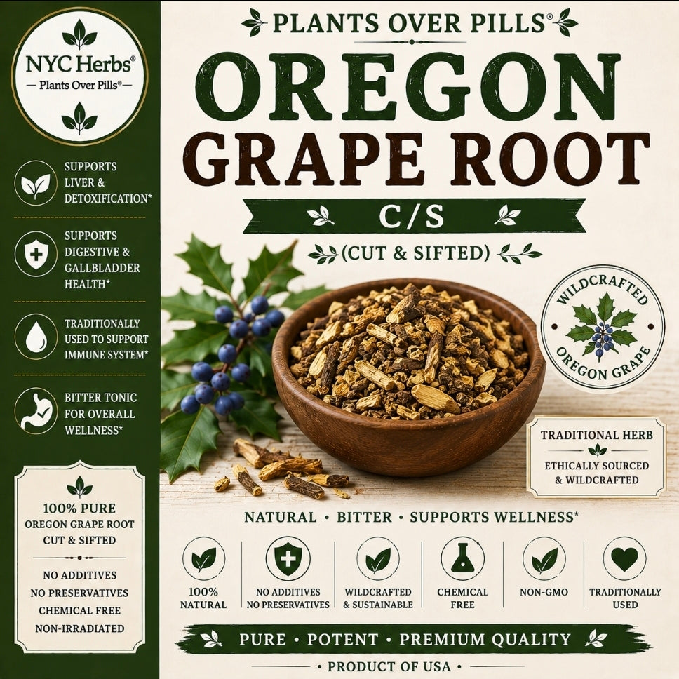 Oregon Grape Root Powder | Liver, Skin & Immune Support