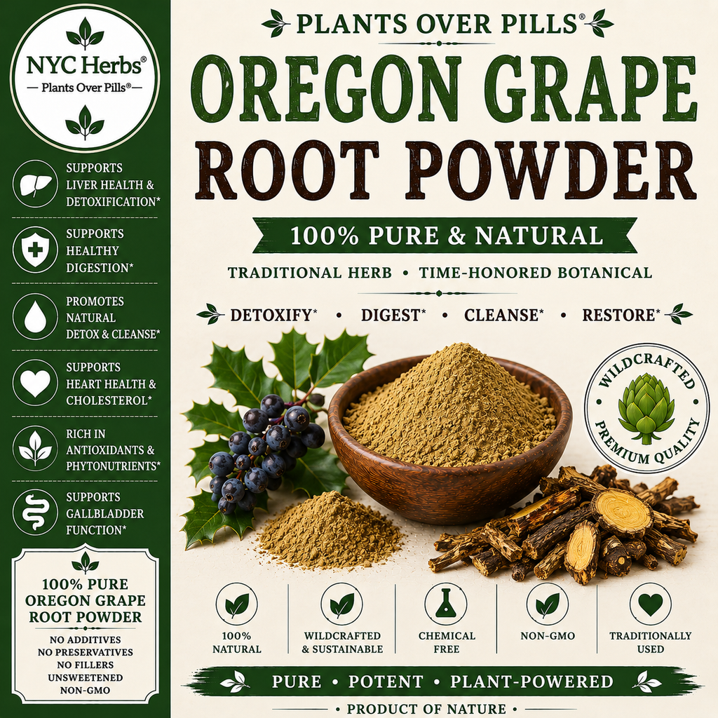 Oregon Grape Root Powder | Liver, Skin & Immune Support