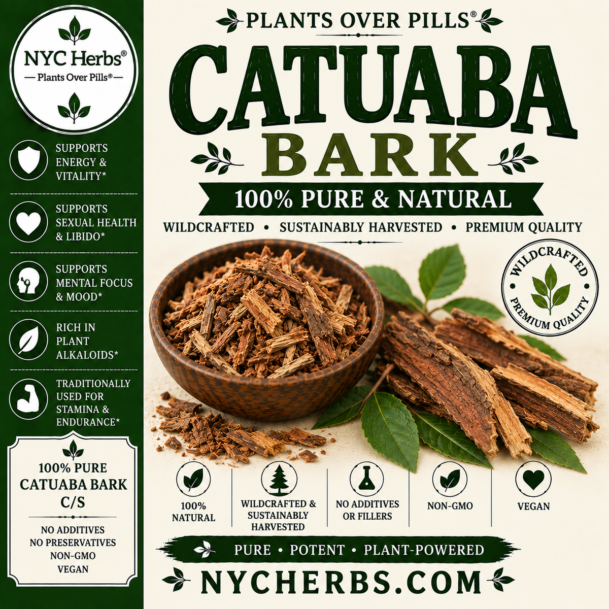 Catuaba Bark Powder