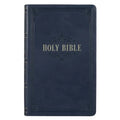KJV Bible Giant Print Standard-Size (Faux Leather, Dark Blue)