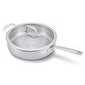 5-Ply Stainless Steel Sauté Pan with Lid, 4-Qt