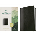 NLT Life Application Study Bible, Third Edition (Leatherlike, Black/Onyx, Red Letter)