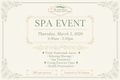 Spa Event Text Art
