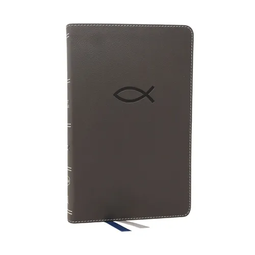 Nkjv, Thinline Bible Youth Edition, Leathersoft, Gray, Red Letter Edition, Comfort Print