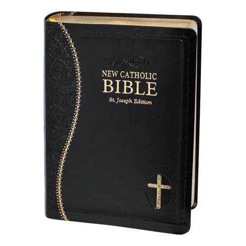 New Catholic Bible Medium Print Dura Lux (Black)