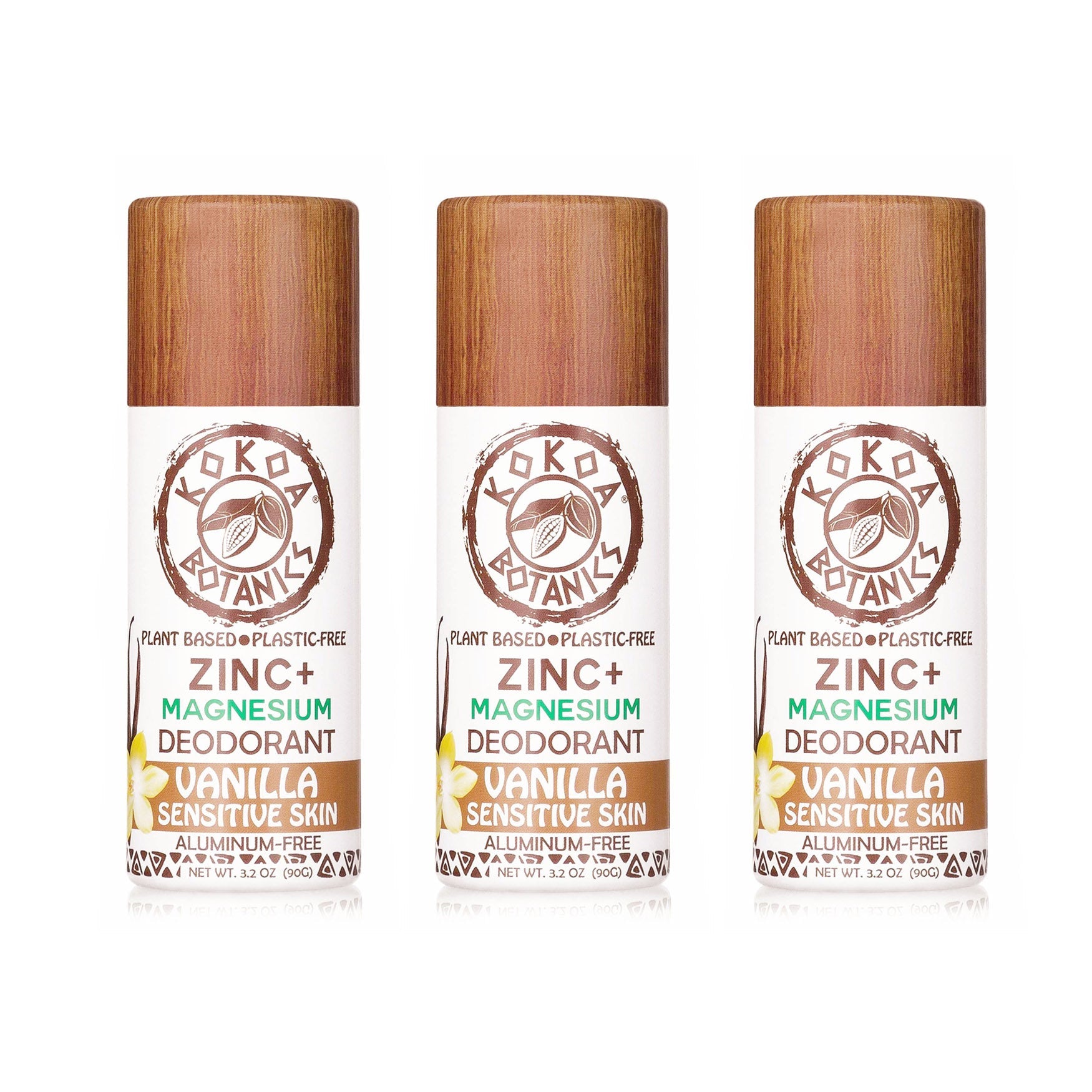 3 Pack Natural Deodorant - Choose Your Variety - Aluminum-Free