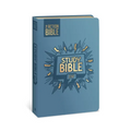 The Action Bible Study Bible Esv, Leathersoft, Blue, Full Color