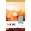 The Message Deluxe Gift Bible, Large Print (Leather-Look, Teal): The Bible in Contemporary Language