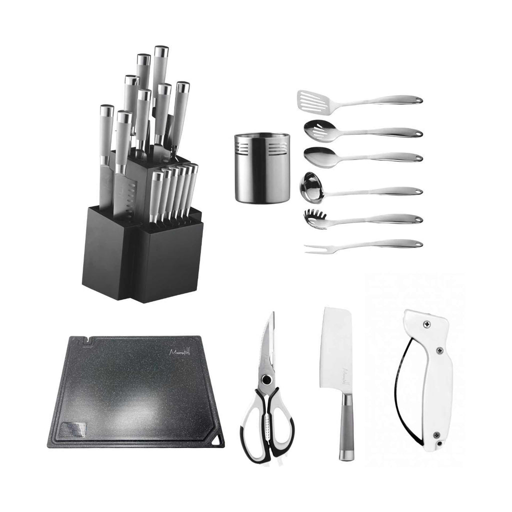Complete Stainless Steel Cookware & Kitchen Appliance Set — Professional Platinum Whole Home Collection