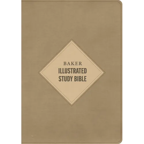 CSB Baker Illustrated Study Bible, Khaki Leathertouch, Indexed