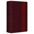 ESV Giant Print Personal Size Bible, Red Letter (Trutone, Mahogany, Trellis Design)