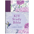 KJV Study Bible - Large Print [hummingbird Lilacs]