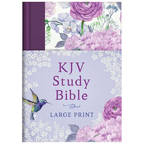 KJV Study Bible - Large Print [hummingbird Lilacs]